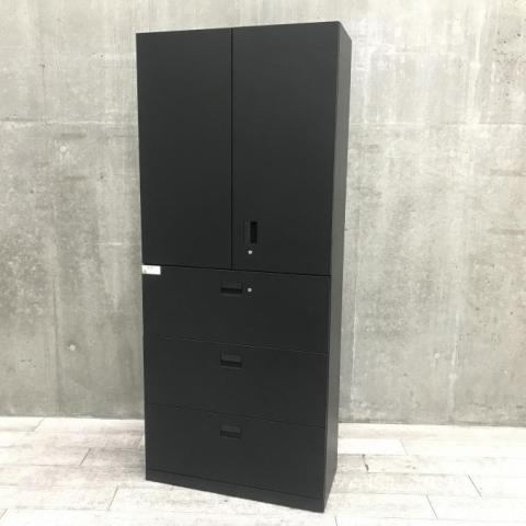 【中古】エスキャビネット  イトーキ（ITOKI） ハイキャビネット／両開き＋3段ラテラル