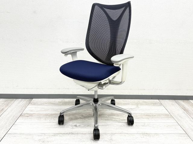 【中古】サブリナ C884BW FSZ4 オカムラ（okamura） 肘付ハイバックチェア