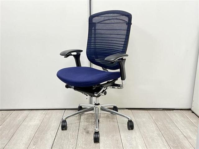 【中古】コンテッサチェア CM34AB オカムラ（okamura） 肘付ハイバックチェア