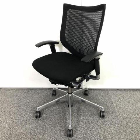 【中古】バロンメッシュチェア CP83BR　FDF1 オカムラ（okamura） 肘付ローバックチェア