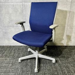 【クリーニング済みのため即納可！】◆オカムラ/エスクード　ハイバック　ブルー　《オフィスバスターズ福岡博多店は、福岡を拠点として、日本全国へ中古オフィス用品・オフィス家具を提供しております》