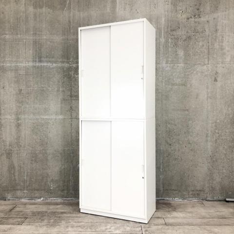 【中古】シンライン HFS-108GSN-W9 イトーキ（ITOKI） ハイキャビネット／引き違い＋引き違い