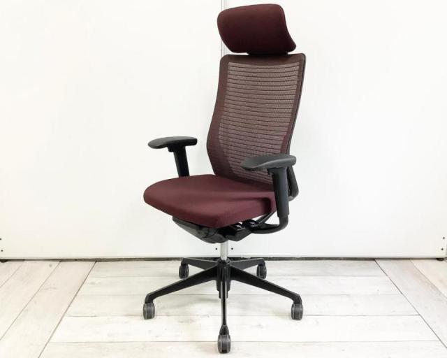 【中古】コーラルメッシュ CQ8AMR-FSF8 オカムラ（okamura） 肘付ハイバックチェア