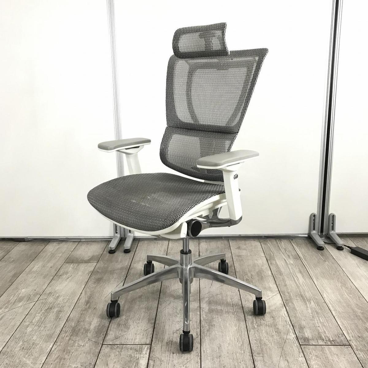 【訳アリ】【集中とリラックスを高水準で実現した一脚！多彩な調整機能搭載！デスクワークが捗ります！】■エルゴヒューマン製　フィット2　肘付ハイバック　メッシュ仕様　■可動肘　■ヘッドレスト/ランバー付　■グレー×ホワイトシェル　※肘スレ・ヘッドレスト調整不可
                        その他シリーズ
                                    中古
            