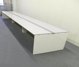 【フリーアドレスデスク】W6000mmサイズ・ホワイト　■オカムラ・プロユニットフリーウェイ ■ABW