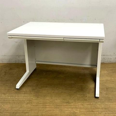 【在庫入替セール】オカムラ アドバンス 平机 W1000のコンパクトサイズ ホワイト 中央引き出し付き【愛知・名古屋・豊田・静岡・浜松】