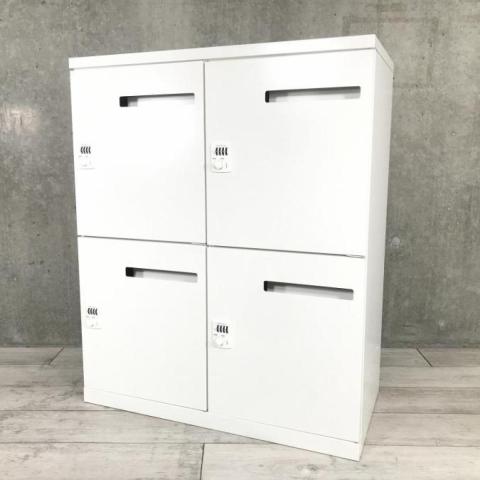 【中古】レクトラインロッカー  オカムラ（okamura） 4人用パーソナルロッカー
