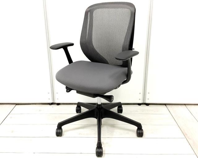 【中古】シルフィーメッシュ C641XR-FMR2 オカムラ（okamura） 肘付ローバックチェア