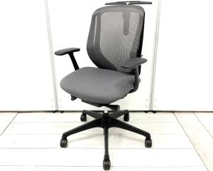 【2020年製】【肘有（固定肘/デザインアーム）/コートハンガー有】ワークチェア  アームレスト付 ブラックボディ オススメ(おすすめ) 大人気 ・Okamura/オカムラ ・Sylphy/シルフィー ※横浜本店撮影画像※