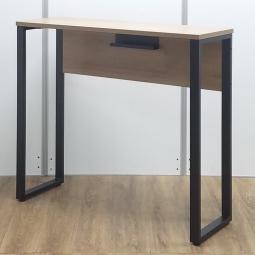 ナチュラル※アッシュドウッド　ブラックフレーム　W1200xD400xH1050サイズ　ハイデスク！！