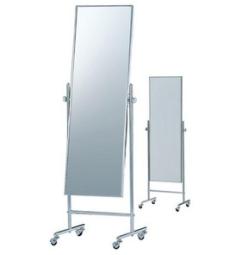 【身だしなみチェックにオススメ！】■スタンドミラー　W510×D400×H1520　キャスター付　姿見　鏡　■未使用・未開封品！【在庫入替セール品！（本在庫限定価格）】【ABW】A00999026