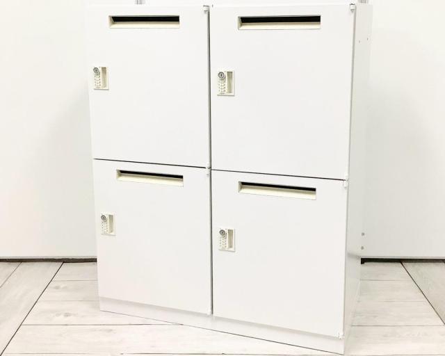 【中古】HSパーソナル 5-821-7002 ウチダ（UCHIDA) 4人用パーソナルロッカー