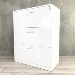 【在庫お探しいたします!/予約依頼商品】コクヨ製の3段ラテラル書庫【エディアシリーズ】 *良品を格安で!「オフィスバスターズ福岡南店」は、福岡を拠点として、全国へ中古オフィス用品・オフィス家具を提供しております。