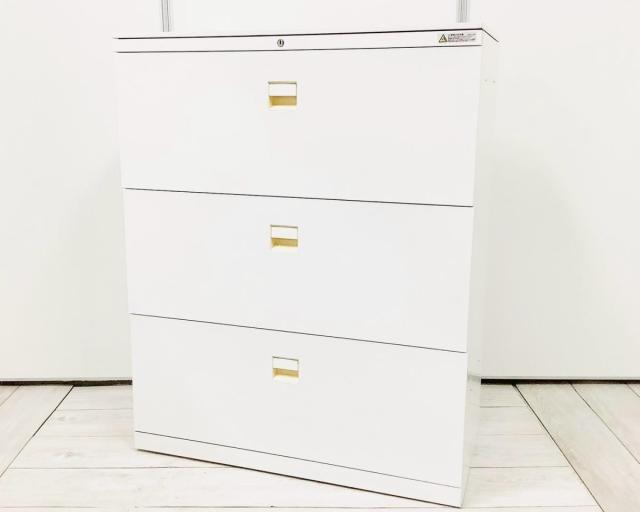 【中古】SAデュオライン 4B3SZC ZA75 オカムラ（okamura） ローキャビネット／ラテラル