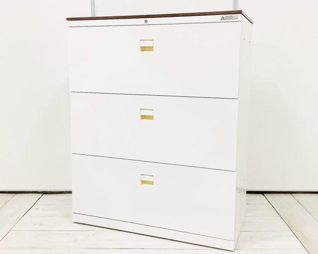 【中古】SAデュオライン 4B3SZC ZA75 オカムラ（okamura） ローキャビネット／ラテラル