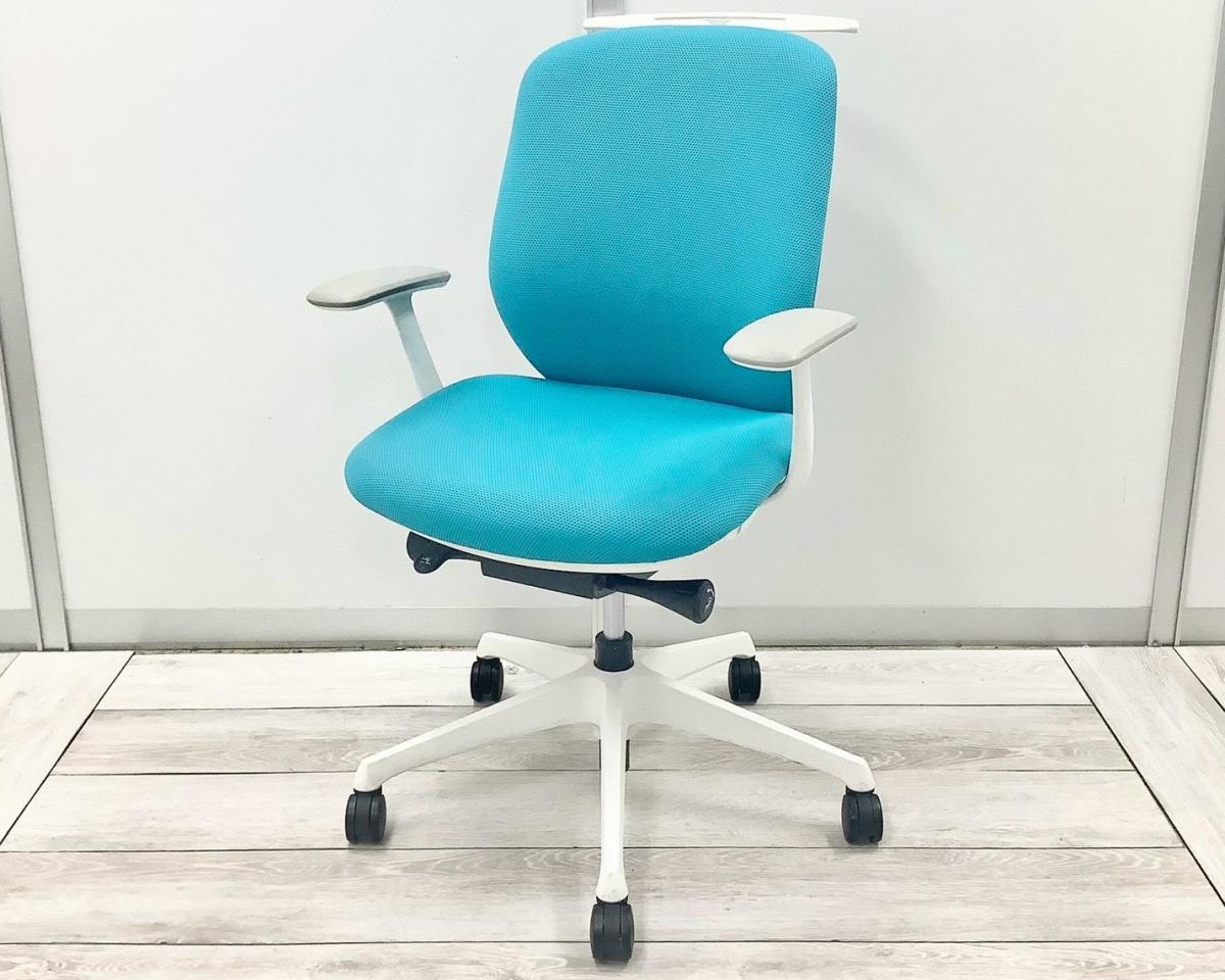 【在庫入替セール品】【前傾チルト機能付き】【オカムラ製品で最も人気を集める高機能チェア！】■オカムラ(okamura)製　シルフィ(Sylphy)チェア　肘付き　ローバック　ファブリックタイプ　■固定肘・ハンガー付き　■ブルーグリーン ×ホワイトシェル【弊社使用欄：A01045358】
                        シルフィー
                                    中古
            