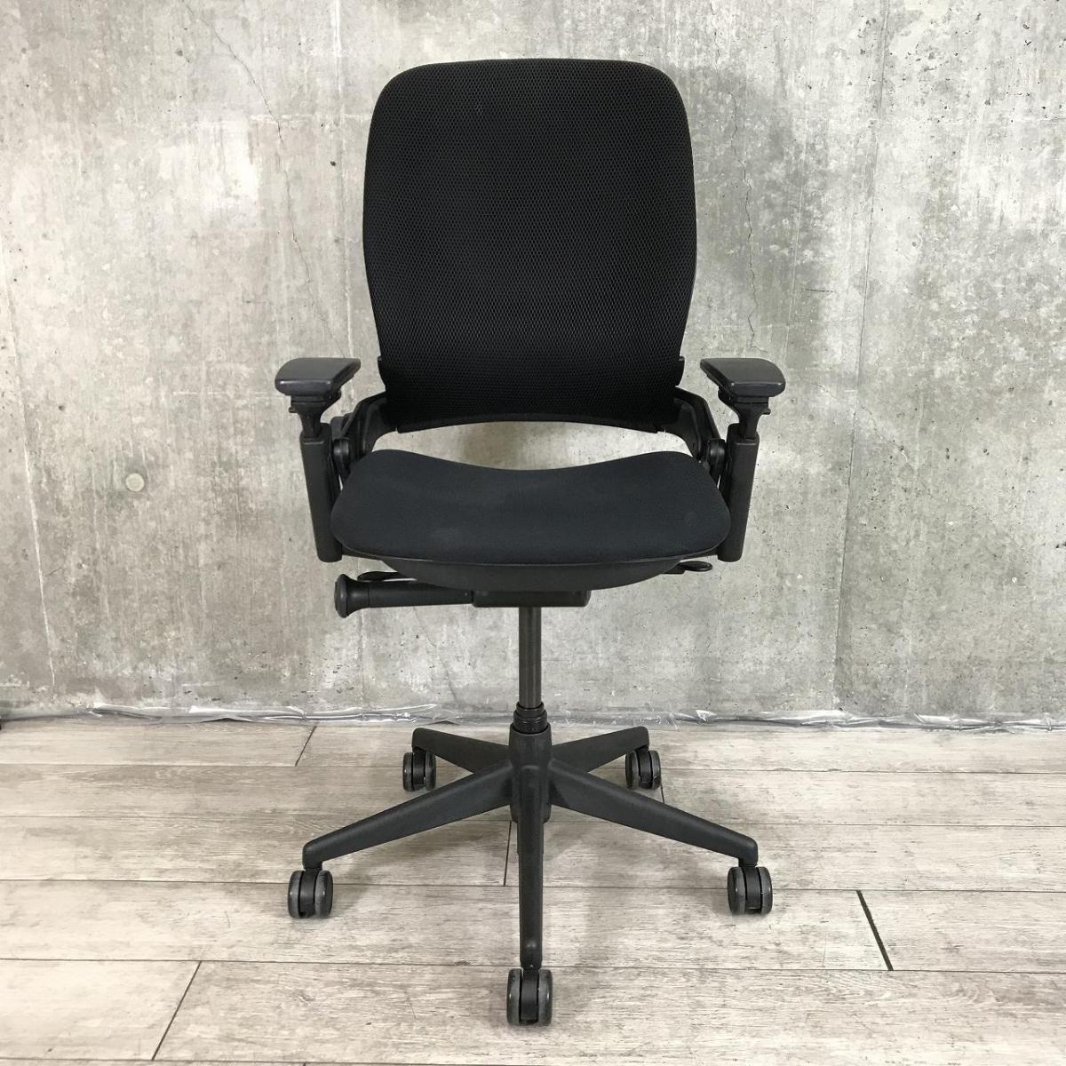 中古】リープV2 Steelcase/スチールケース 肘付ハイバックチェア 