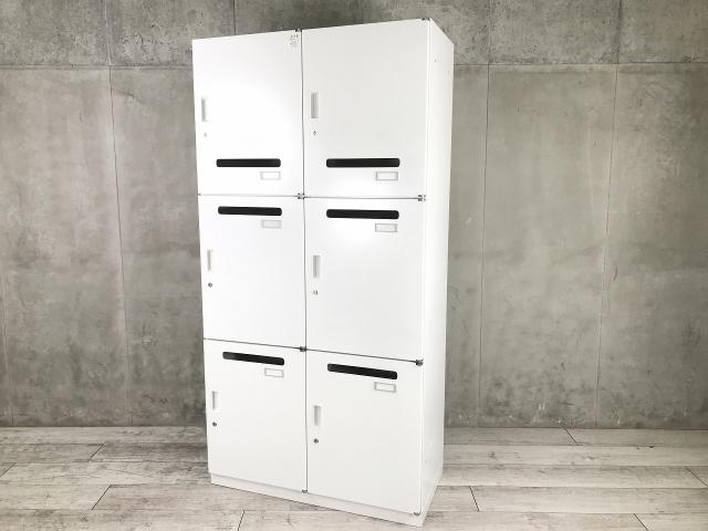 【中古】シンラインロッカー  イトーキ（ITOKI） 6人用パーソナルロッカー