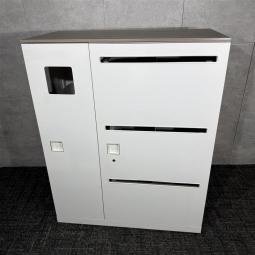 【希少品入荷！オカムラ製リサイクルトラッシュユニット！天板・投入口付で使い勝手良！】　■オカムラ　レクトラインシリーズ　ホワイト　《オフィスバスターズ福岡博多店は、福岡を拠点として、日本全国へ中古オフィス用品・オフィス家具を提供しております》