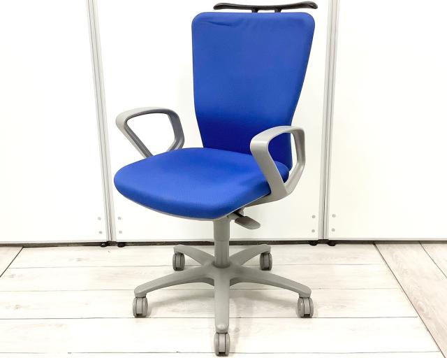 【中古】カロッツァチェア CK44ZR-FS16 オカムラ（okamura） 肘付ハイバックチェア