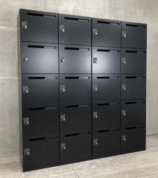 2台1セット!【フリーアドレスオフィスに最適!ダイヤル錠式10人用ロッカー!】/オススメ(おすすめ) /人気商品【弊社使用欄:A01044109】■10人用パーソナルロッカー H1910㎜ ■投函口有り ■ダイヤル錠 ■ブラック/コクヨ(KOKUYO)製 イノン(iNON)シリーズ