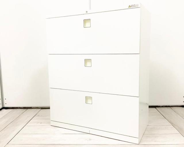 【中古】レクトライン 4B73ZC-ZA75 オカムラ（okamura） ローキャビネット／ラテラル