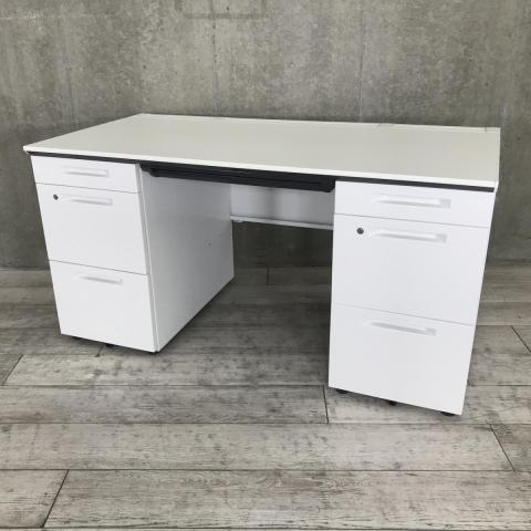 【中古】iSシリーズ SDP-ISN14SAW＊TB コクヨ（KOKUYO） 両袖机