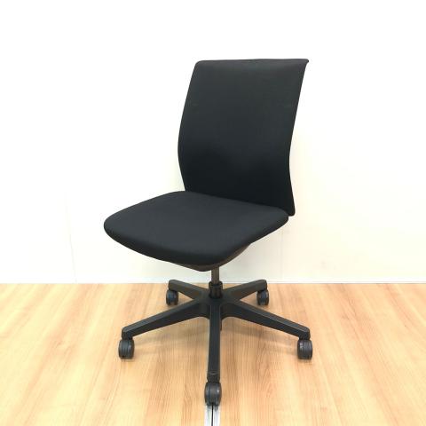 【中古】オムネス C533ZR FBA1 オカムラ（okamura） 肘無ローバックチェア