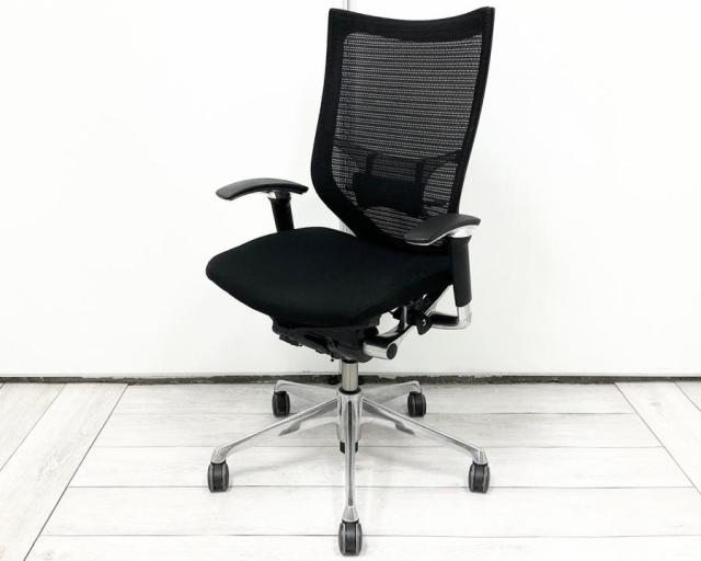 【中古】バロンチェア  オカムラ（okamura） 肘付ハイバックチェア