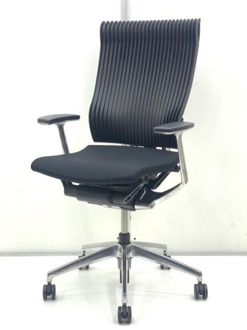 【中古】スピーナチェア（エラストマー） KE-755GP-Z9T1T1 イトーキ（ITOKI） 肘付ハイバックチェア
