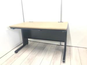 【掲載以上に在庫揃います！】人気の木目調の平机！横幅1200mm。■井上金庫/天板ネオフォレスト/本体ブラック【AD】