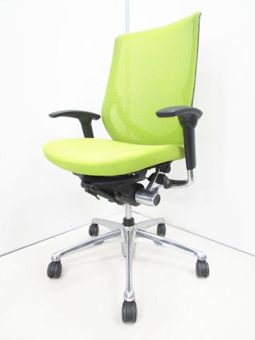 【中古】ゼファー（メッシュ）  オカムラ（okamura） 肘付ハイバックチェア