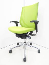 【まとめて揃います!】【良好品】【肘付】【爽やかなライトグリーン】オカムラ/ゼファー/カラー:グリーン【倉庫在庫品】【TH】