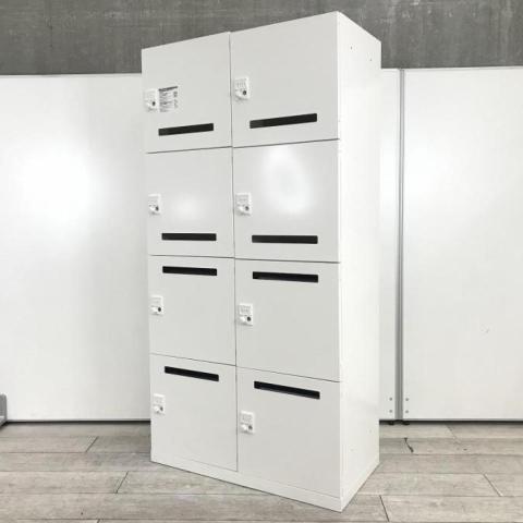 【中古】ピクスライン 4Z7XRY ZA75 オカムラ（okamura） 8人用パーソナルロッカー