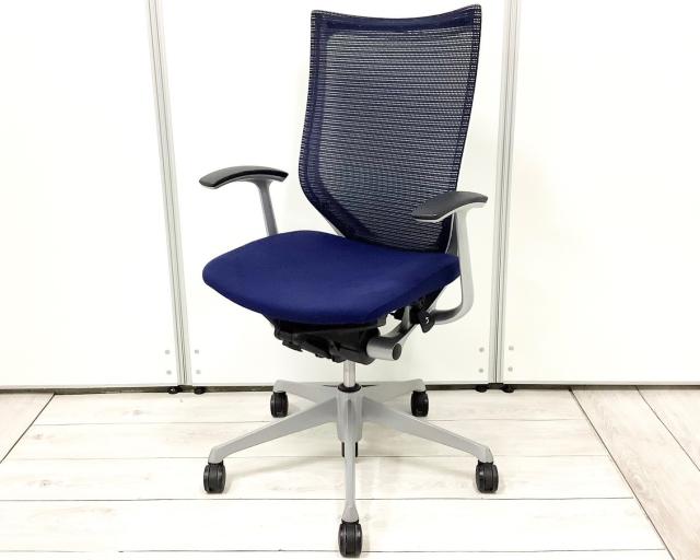 【中古】バロンチェア CP45DW-FPG4 オカムラ（okamura） 肘付ハイバックチェア