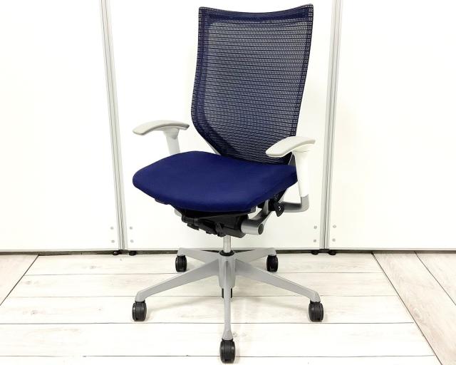 【中古】バロンチェア CP85DW-FPG4 オカムラ（okamura） 肘付ハイバックチェア