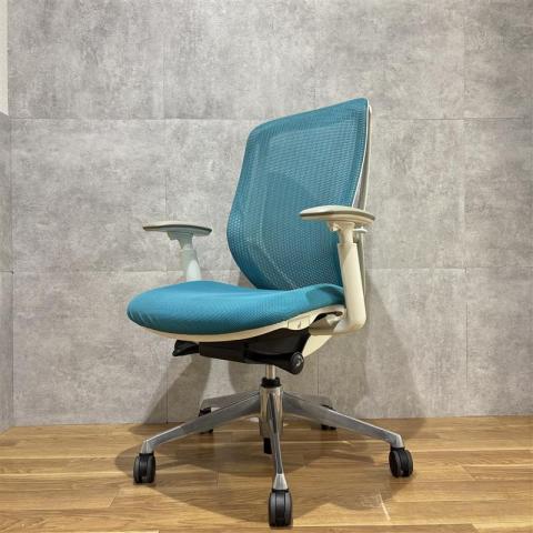 【中古】シルフィーメッシュ C685BW　FMR6 オカムラ（okamura） 肘付ハイバックチェア