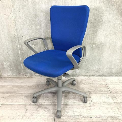 【中古】カロッツァチェア  オカムラ（okamura） 肘付ハイバックチェア