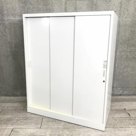 【中古】レクトライン  オカムラ（okamura） ローキャビネット／引き違い