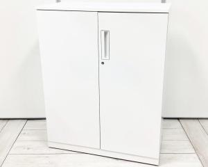 【使いやすさで選ぶならコレ！高品質でお得なKOKUYO商品！】■コクヨ　エディアシリーズ　両開き書庫　ホワイト天板付　■フラットで美しいデザインが人気！【KOKUYO　EDIA】【在庫入替セール品！】