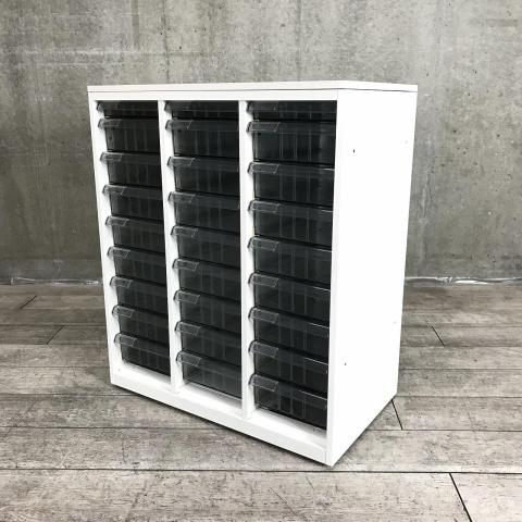 【中古】SAシリーズ F503AD-ZA75 オカムラ（okamura） ローキャビネット／クリスタルトレー