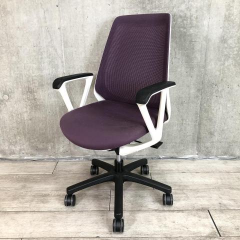 【中古】ノナ KZ-330PG-W9X7 イトーキ（ITOKI） 肘付ハイバックチェア