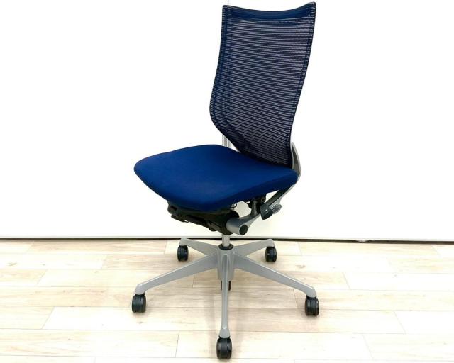 【中古】バロンチェア  オカムラ（okamura） 肘無ハイバックチェア