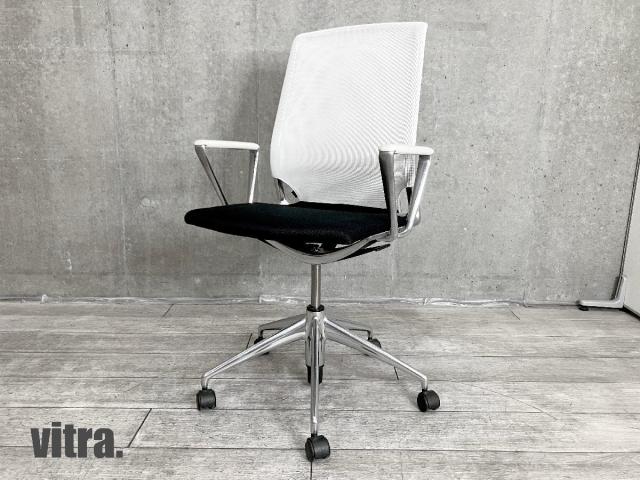 【中古】メダチェア  vitra（ヴィトラ） 肘付ミドルバックチェア