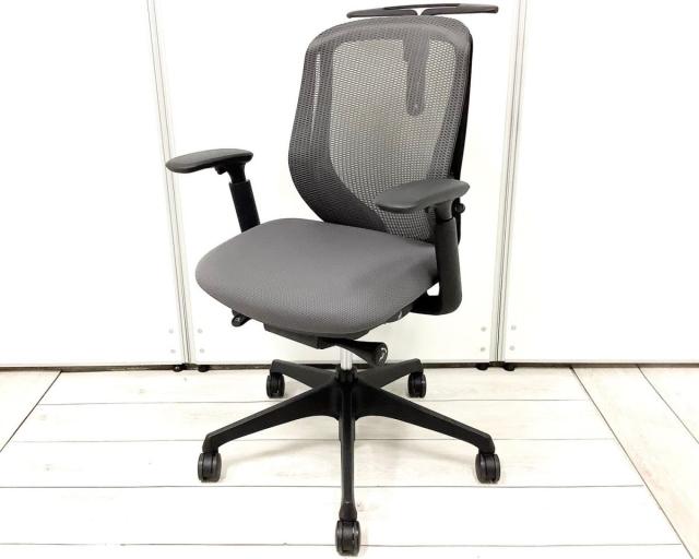 【中古】シルフィーメッシュ C682XR-FMR2 オカムラ（okamura） 肘付ローバックチェア