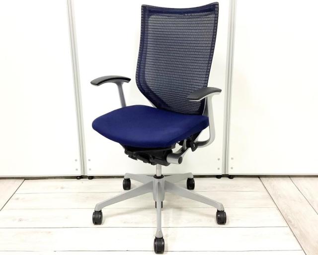 【中古】バロンチェア CP45DW-FPG4 オカムラ（okamura） 肘付ハイバックチェア