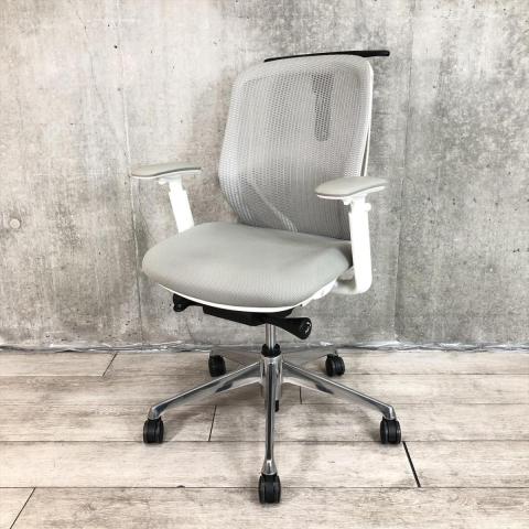 【中古】シルフィーメッシュ C681BW FMR3 オカムラ（okamura） 肘付ローバックチェア