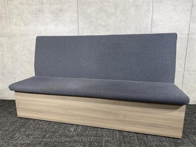 【組み合わせて応接用としても休憩用としても◎単体使いとしても使用できます!】オカムラ製 ブレスタ グレー 《オフィスバスターズ福岡博多店は、福岡を拠点として、日本全国へ中古オフィス用品・オフィス家具を提供しております》