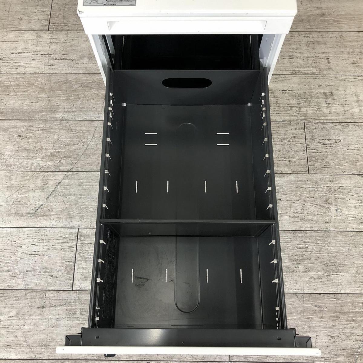 中古】プロユニット オカムラ/okamura ワゴン3段 563856 - 中古