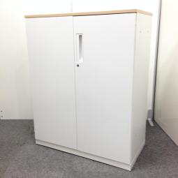 ★近日入荷予定品★【棚としても使用できる天板付き!コクヨ製の人気キャビネット!】コクヨ エディアシリーズ ホワイト(天板ナチュラル) 《オフィスバスターズ福岡博多店は、福岡を拠点として、日本全国へ中古オフィス用品・オフィス家具を提供しております》